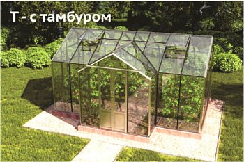 Теплица ботаник с Т-тамбуром