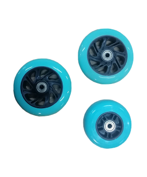 Набор колес для самоката 3D Robin, 120/90 мм, бирюзовый Набор колес для самоката 3D Robin, 120/90 мм, бирюзовый