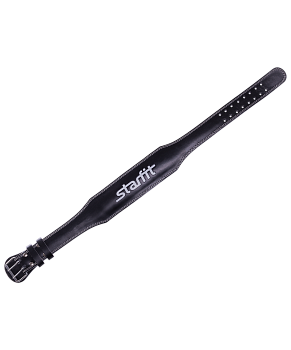 Пояс атлетический SU-302, 4 дюйма, кожа, черный