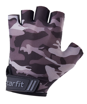 Перчатки для фитнеса WG-101, серый камуфляж