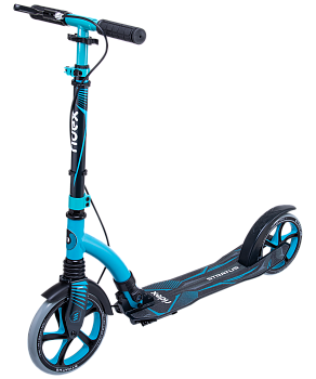 БЕЗ УПАКОВКИ Самокат 2-колесный Stratus 230/200 мм, ручной тормоз, синий БЕЗ УПАКОВКИ Самокат 2-колесный Stratus 230/200 мм, ручной тормоз, синий